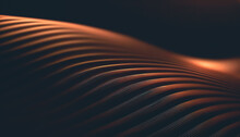 Abstract Glowing Brown Background With Soft Lines, Generative Al.