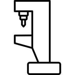 Sticker - Drilling Machine Icon