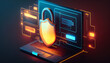 © ADDICTIVE STOCK - AI generated image of shield locker for data security