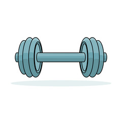 Sticker - Dumbbell icon. Equipment for exercise. Gym tool icon. Bodybuilding icon. Vector illustration.