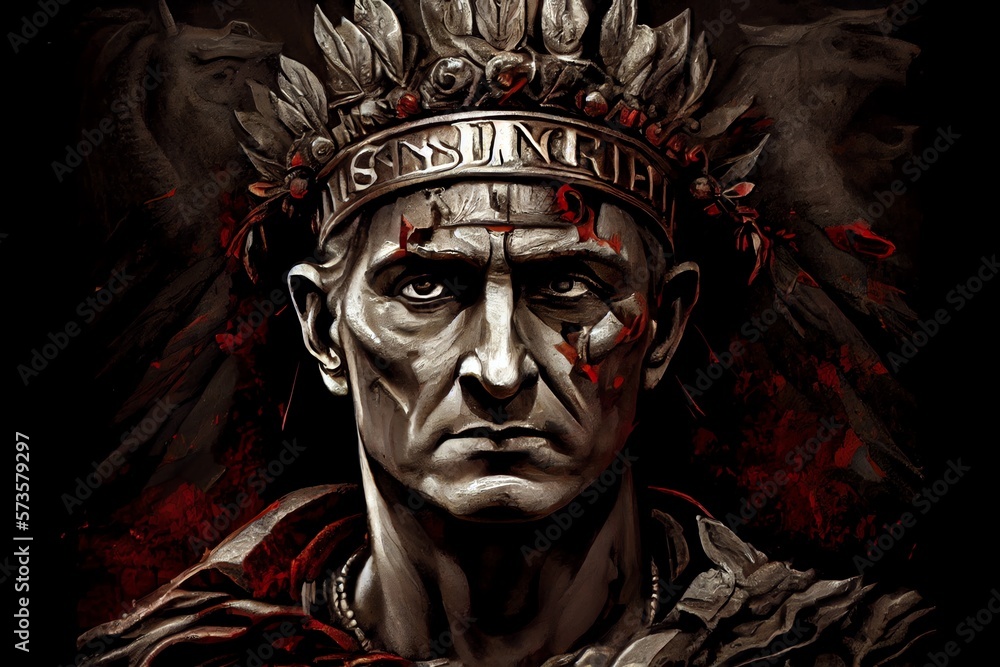 Roman Emperor Gaius Julius Caesar. The Fall Of The Roman Empire ...