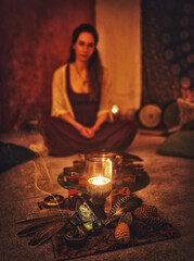 Poster - Cacao ceremony space, heart opening medicine. Ceremony space.