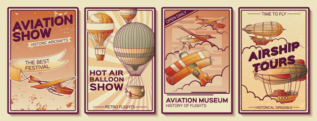Retro Aviation Show Posters