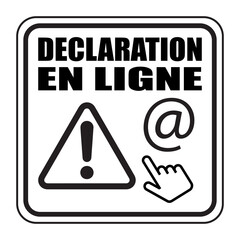 Sticker - Logo déclaration en ligne.