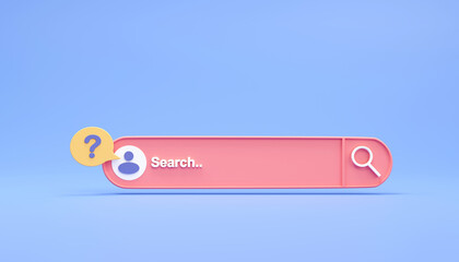 Wall Mural - search bar, search engine on background for design. concepts of finding information by technology fo