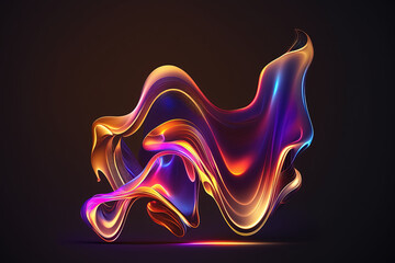 Abstract 3D Background, generative AI