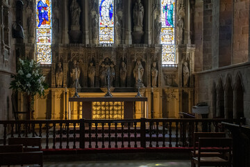 Wall Mural - Inside St Aidan's Church in Bamburgh, UK