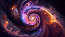 A Colorful Abstract Spiral Background