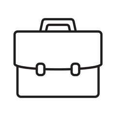 Wall Mural - business bag icon, briefcase vector icon. suitcase, portfolio symbol, linear style pictogram isolate