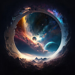 Wall Mural - outer space planetary