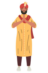 Sticker - indian man with turban