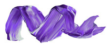 Abstract Paint Stroke Fluid Liquid Purple Blue Isolate Element 
