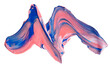 © NL - Abstract Paint Stroke Fluid Liquid pink blue isolate element
