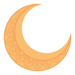 Wall Mural - golden crescent moon