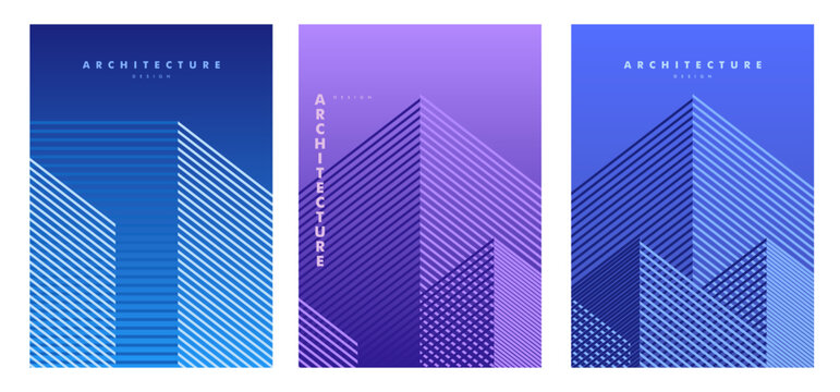 abstract geometric company brochure. architectural construction. corporate identity flyer. vector se