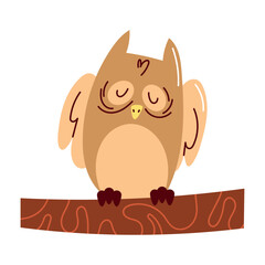 Sticker - cute owl bird