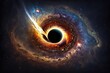 Black Hole Activity on Space, Beautiful, impressive and colourful, Associated with Deep Mathematical Calculations, and projecting local data to unbeliable astronomical data, generative ai
