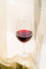 Poster - red wine in a glass