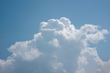 Wall Mural - close up cloud on blue sky