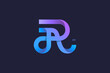 Letter A and R Monogram Logo Design Vector