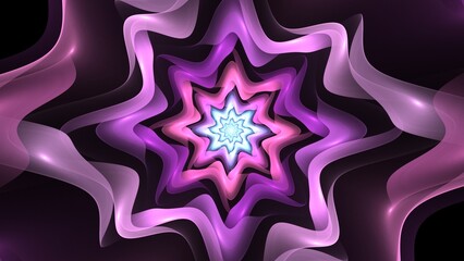 Wall Mural - Elegant abstract illustration for art projects, cards, business, posters. 3D illustration, computer-generated fractal