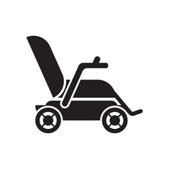 Sticker - Simple wheelchair symbol icon,illustration design template.