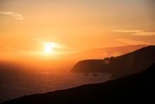 Northern California Coastline Sunset.