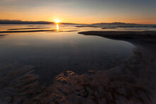 Great Salt Lake At Sunset