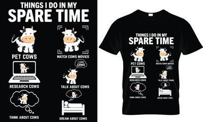 Poster - things I do in my spare time Farmer tee shirt design