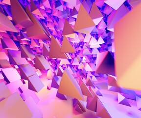 Wall Mural - abstract background triangle colour