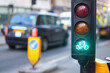 © Наталья Добровольска - close up of signal system traffic light,road signs
