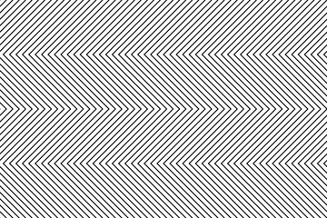 Black zigzag chevron lines pattern on white background vector. Wall and floor ceramic tiles seamless pattern.