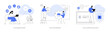 © Visual Generation - Data storage abstract concept vector illustrations.