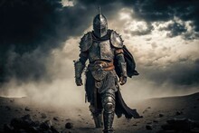 The Grandeur Of The Medieval Knight Generative AI	