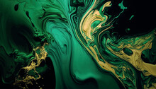 Luxury Abstract Wallpaper Green Marble And Gold Texture Background. Dark Green Emerald Marble. Vector Illustration.Generative AI