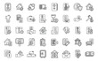 © anatolir - Collateral icons set outline vector. Credit property. Loan tax