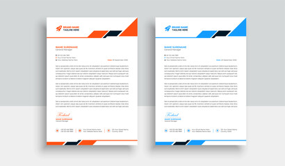 Wall Mural - Abstract Letterhead Design Modern Business Letterhead Design Template