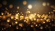 © Bartek - Background wallpaper with an abstract golden bokeh look. Hollywood's Oscars ceremony. Generative AI