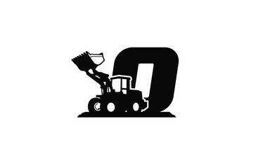 Wall Mural - O Logo with loader letter concept for template 