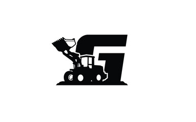 Wall Mural - G Logo with loader letter concept for template 