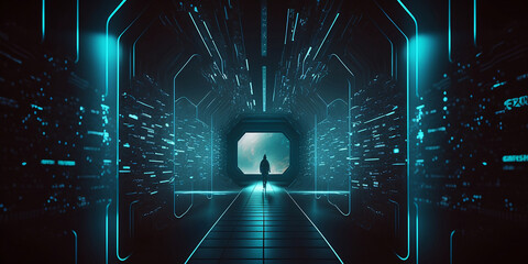 Binary code tunnel
