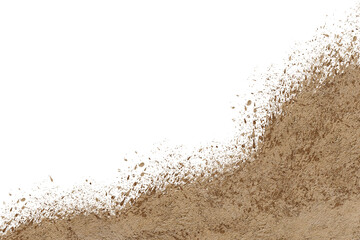 Wall Mural - mud splash isolated transparency background.