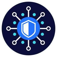 Sticker - Cyber security or data protection icon