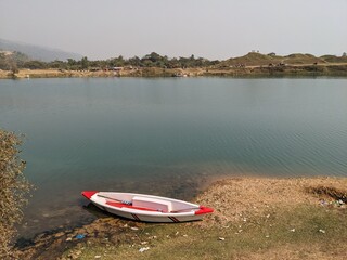 boats on the lake