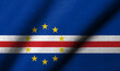 3D Flag of Cape Verde waving