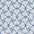 Art deco style abstract sea shells geometric forms seamless pattern