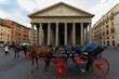 horse and carriage by the pantheon