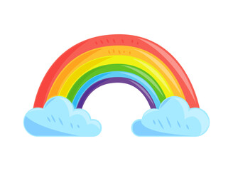 Sticker - rainbow icon isolated