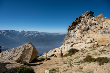 Poster - Looking out at Sequoia Wilderness from the Alta Peak Trail