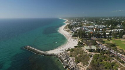 Wall Mural - Aerial shot of Cottesloe Beach in Perth, Western Australia